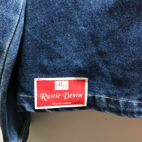 RUSTIC DENIM Women's  Full Zipper Jean Jacket #117636 Large - Picture 5 of 7